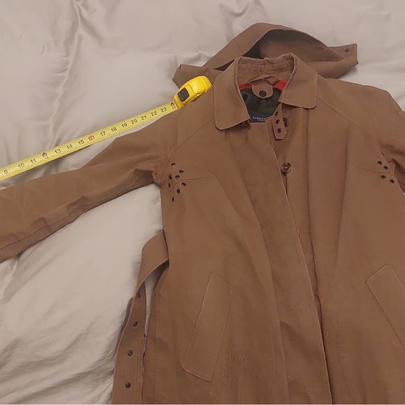 Vintage Burberry waxed coat with wool liner Small - Picture 13 of 16